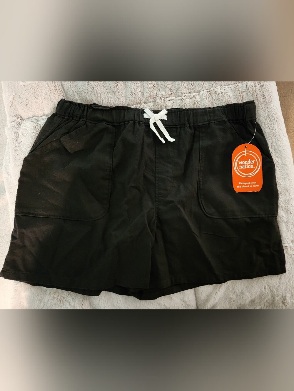 NWT wonder nation Girls Pull-On Elastic Waist Shorts * Pockets * XL (14 - 16)